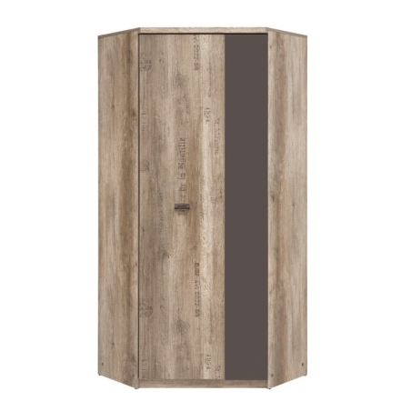 Malcolm corner wardrobe Black Red White