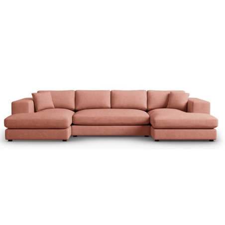 Tendance panoramic corner sofa structural fabric Christian Lacroix