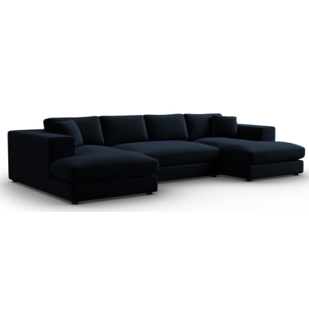Tendance velvet panoramic corner sofa Christian Lacroix