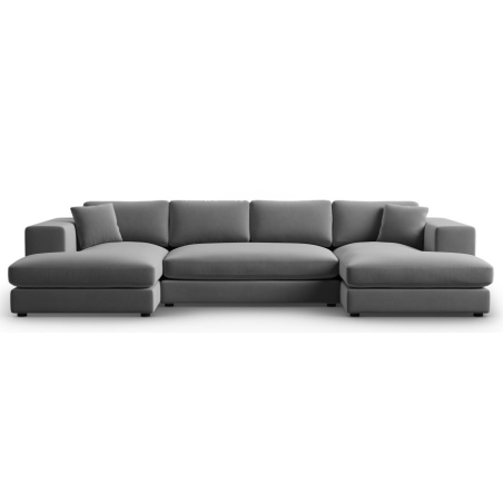 Tendance velvet panoramic corner sofa Christian Lacroix