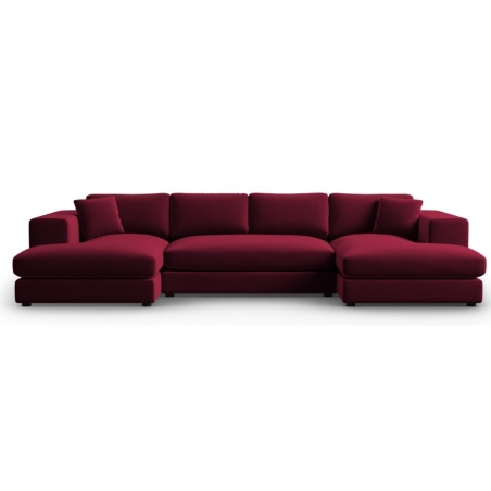 Sofa panoramiczna Tendance aksamit Christian Lacroix czerwony