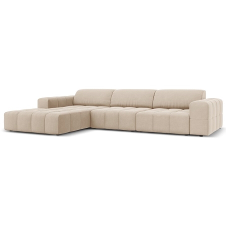 Luc 4-seater sofa bed in velour by Christian Lacroix