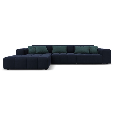 Luc 4-seater sofa bed in velour by Christian Lacroix