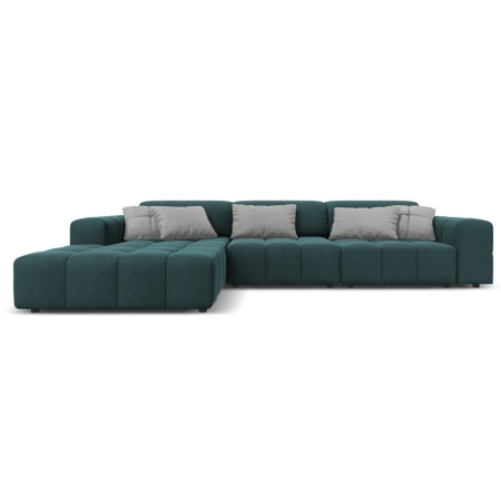 Luc 4-seater sofa bed in velour by Christian Lacroix