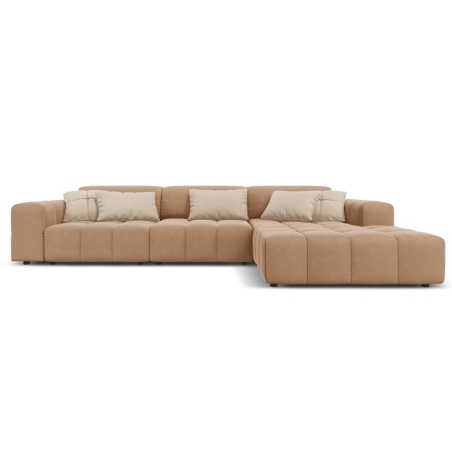Luc 4-seater sofa bed in velour by Christian Lacroix