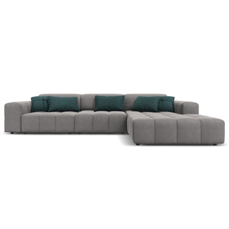 Luc 4-seater sofa bed in velour by Christian Lacroix