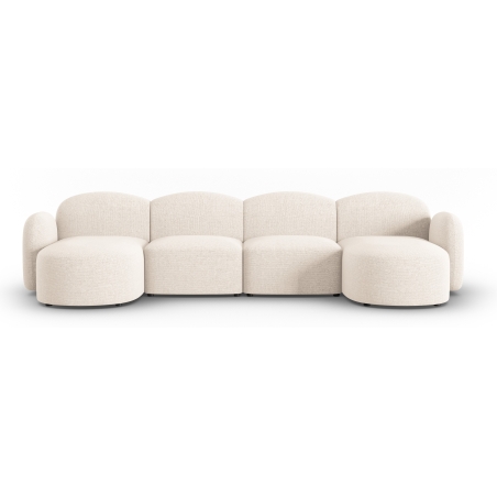Blair chenille Micadoni 6-seater panoramic sofa bed