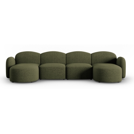 Blair chenille Micadoni 6-seater panoramic sofa bed