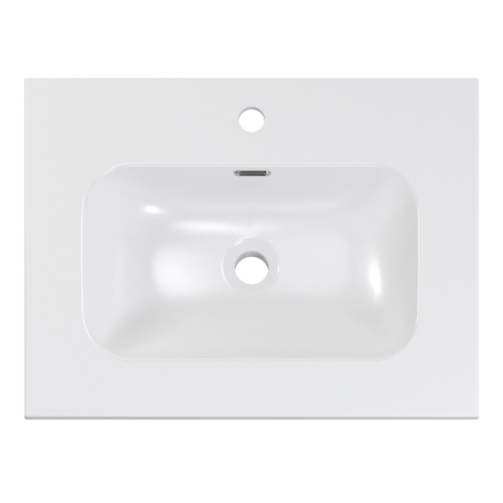Umywalka meblowa jednokomorowa FLY WHITE GLOSS UM 60-46 DP ( E-8073-60 ) COMAD