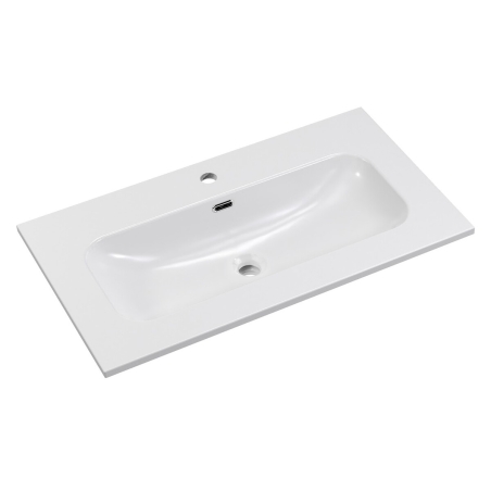 Single bowl furniture washbasin FLY WHITE GLOSS UM 80-46 DP ( E-8073-80 ) COMAD