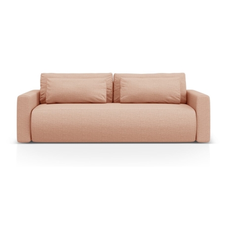 kolor - Odcienie pomarańczowe, Tkanina Strukturalna Belfast Cosmopolitan-design - Brzoskwinia (HerOra)