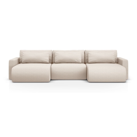 4-seater corner sofa with sleeping function Belfast Structural fabric Cosmopolitan-design