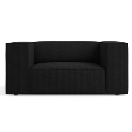 kolor - odcienie czerni, Szenil z efektem sztruksu Arendal Cosmopolitan-design - Noir (Bra6)