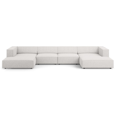 Narożnik 6-osobowy Arendal szenil Cosmopolitan Design jasny szary