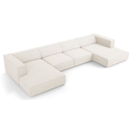 6-seater Arendal chaise lounge sofa with corduroy effect Cosmopolitan Design