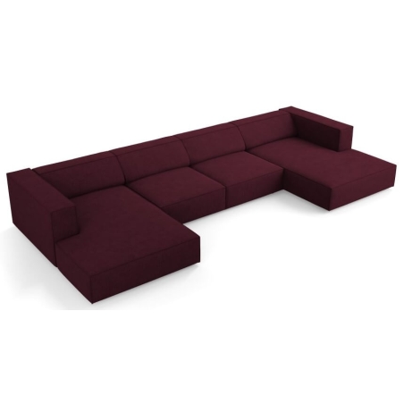 6-seater Arendal chaise lounge sofa with corduroy effect Cosmopolitan Design
