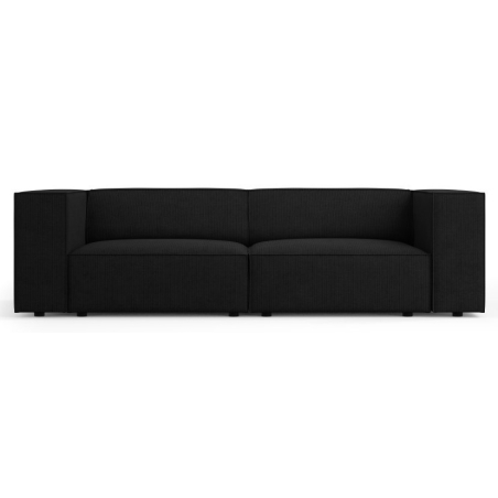 Sofa 3-osobowa Arendal szenil z efektem sztruksu Cosmopolitan Design czarny