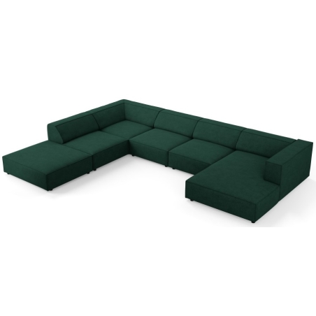 7-seater Arendal chaise lounge sofa with corduroy effect Cosmopolitan Design