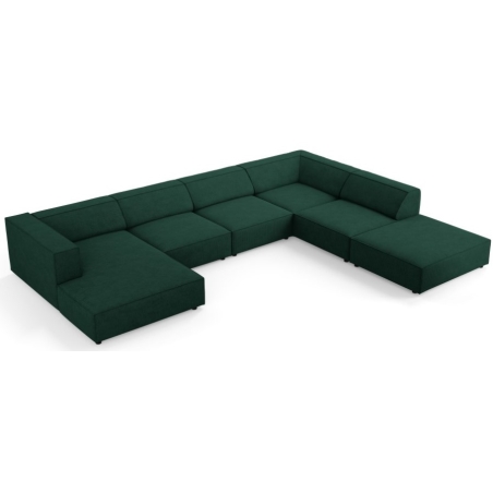 7-seater Arendal chaise lounge sofa with corduroy effect Cosmopolitan Design