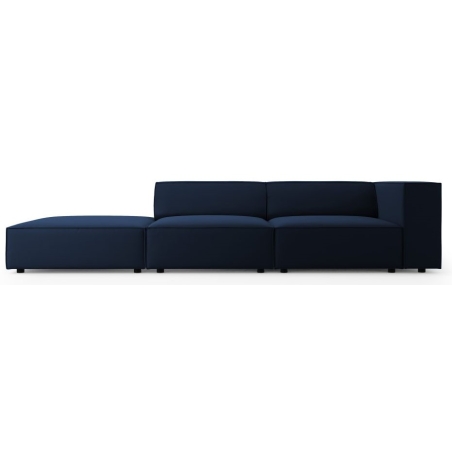 Sofa 4-osobowa welur Arendal Cosmopolitan Design lewostronna granatowy
