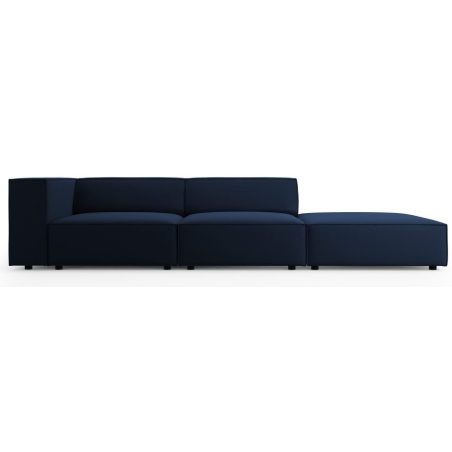 Sofa 4-osobowa welur Arendal Cosmopolitan Design prawostronna granatowy