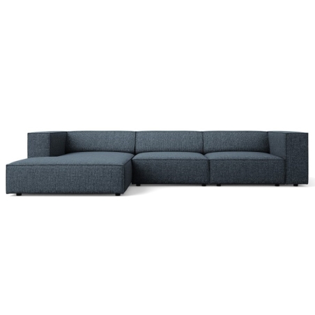 Narożnik 4-osobowy Arendal szenil Cosmopolitan Design lewostronny niebieski