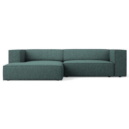 Narożnik 3-osobowy Arendal szenil Cosmopolitan Design lewostronny zielony