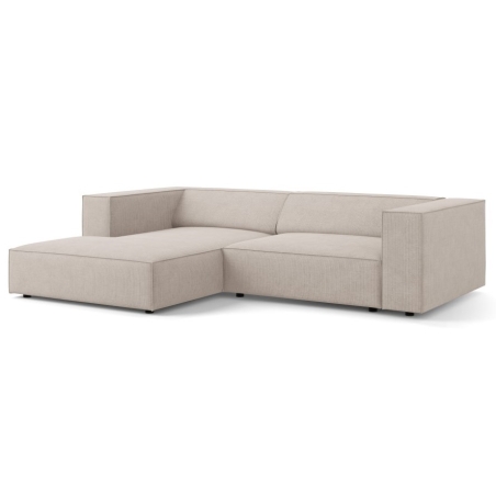 Arendal 3-seater corner sofa chenille with corduroy effect Cosmopolitan Design