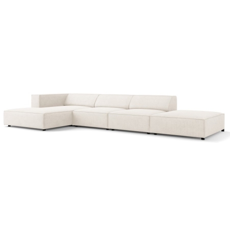 5-seater Arendal chaise lounge sofa with corduroy effect Cosmopolitan Design
