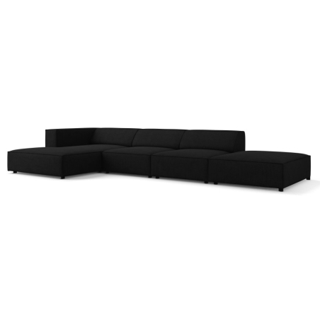 5-seater Arendal chaise lounge sofa with corduroy effect Cosmopolitan Design