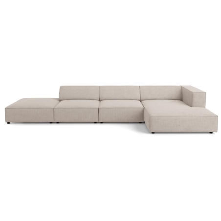 5-seater Arendal chaise lounge sofa with corduroy effect Cosmopolitan Design