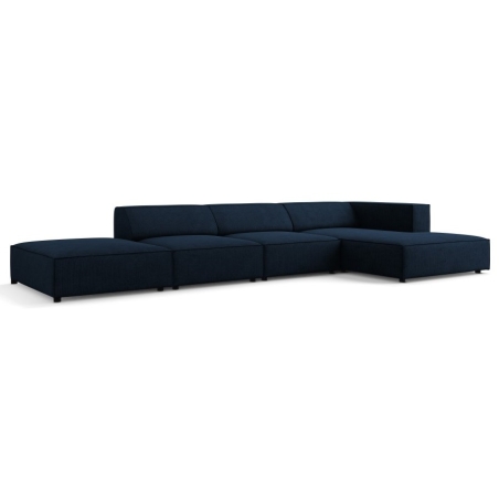 5-seater Arendal chaise lounge sofa with corduroy effect Cosmopolitan Design