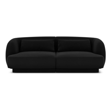 Sofa 2-os. Tulum Welur Cosmopolitan-design czarna