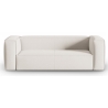 Sofa 3-osobowa Mackay strukturalny aksamit Cosmopolitan Design jasny beż