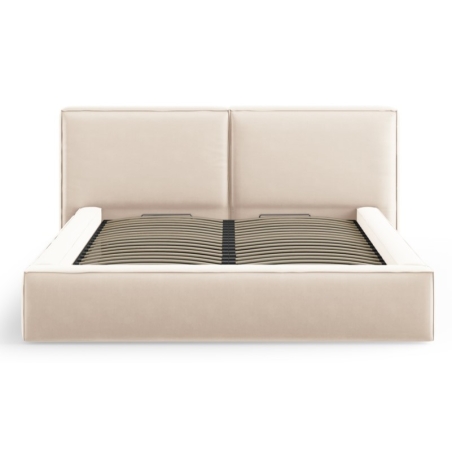 Upholstered bed with box 140x200 Arendal velour Cosmopolitan Design