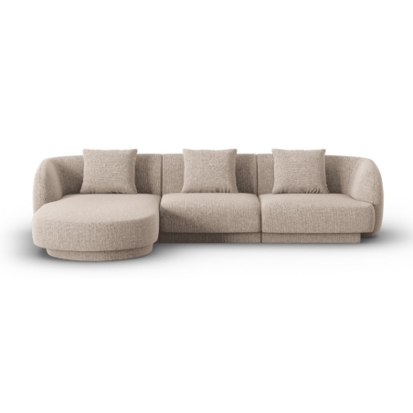 Strona narożnika - Lewa, kolor - odcienie beżu, Szenil Tulum Cosmopolitan-design - Beige (Haga30)