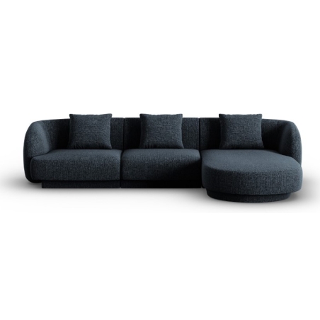 Narożnik 4-os. Tulum Szenil Cosmopolitan-design niebieski prawy