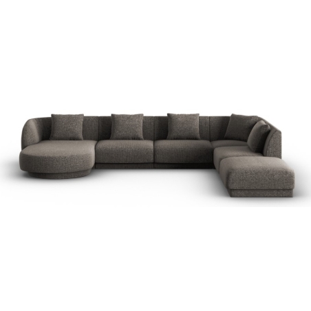 Narożnik 6-os. Tulum Szenil Cosmopolitan-design prawy ciemnoszary