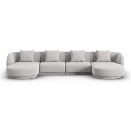Tulum Shenil Cosmopolitan-design 5-seater panoramic corner sofa