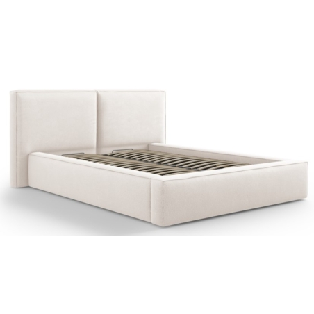 Upholstered bed with box 160x200 Arendal structural fabric Cosmopolitan Design