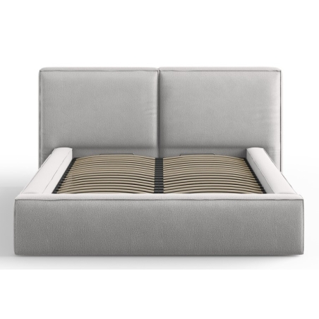 colour - shades of grey, Structured fabric Arendal bed Cosmopolitan Design - Gris Clair (Meg363)
