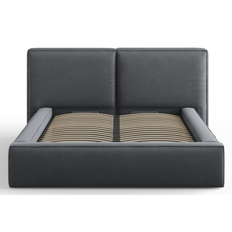 colour - shades of grey, Structured fabric Arendal bed Cosmopolitan Design - Gris Fonce (Meg367)