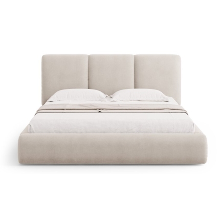 Upholstered bed with Nicolas storage box 180x200 Chenille Cosmopolitan-design