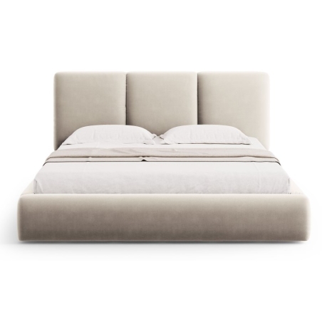Upholstered bed with box Nicolas 200x200 velour Cosmopolitan-design