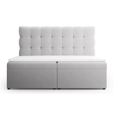 kolor - odcienie szarego, Welur Bali Łóżko Cosmopolitan-design - Srebrny (Blu03)