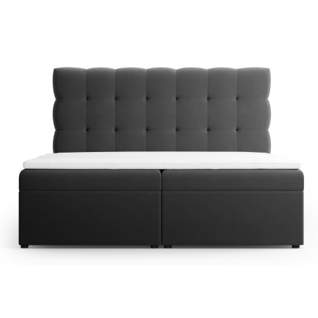 colour - Dark grey, Welur Bali Łóżko Cosmopolitan-design - Gray (Blu14)