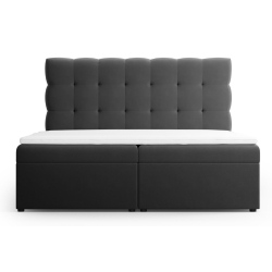 Kolor tapicerki: Dark grey Welur Bali Łóżko Cosmopolitan-design: Gray (Blu14) 