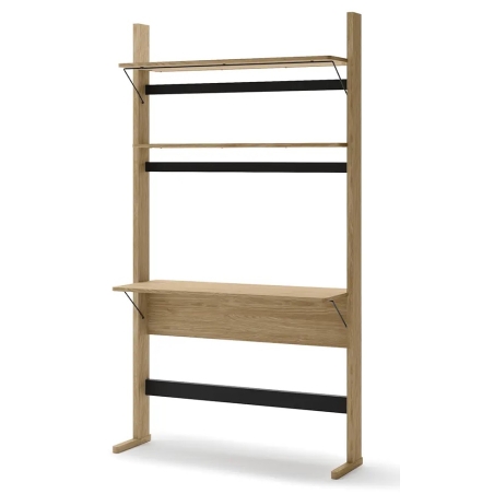 Bookcase with desk Ollie OL-04 Lenart