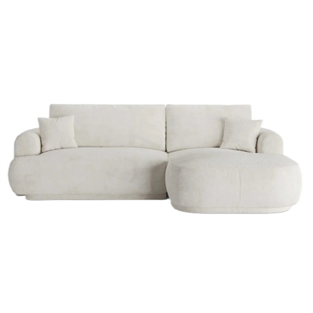 Strona narożnika - Prawa, Tkaniny Micadoni Bukla - Coral 65