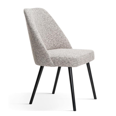 kolor - odcienie szarego, Tkaniny Atreve gr. V - Excite me 12, Nogi Drewno Atreve - Czarny [12-0]